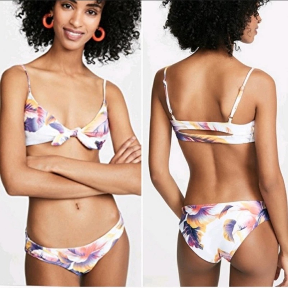 NWT L Space Sunset Palm Set Sandy Flashback bikini